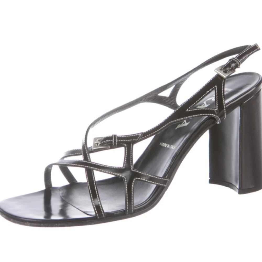 PRADA Leather Strap Sandals